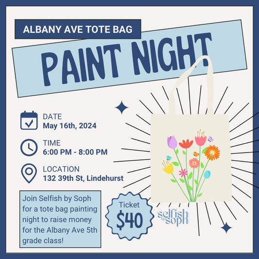 Albany Ave Tote Bag Paint Night