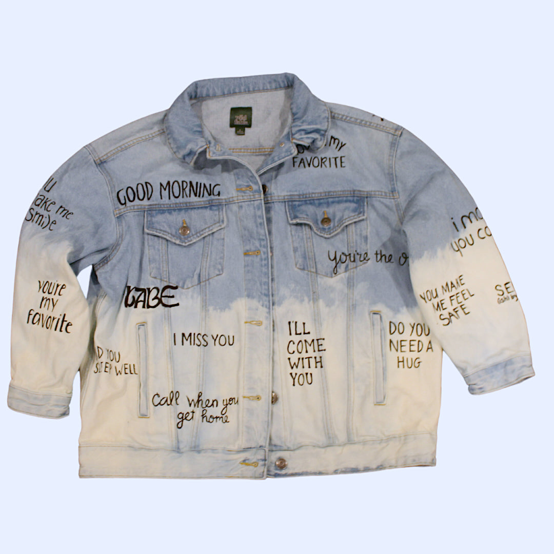 Ways to Say "I LOVE U" Denim Jacket