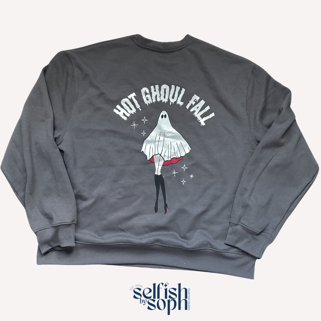 Hot Ghoul Fall Asphalt Crew Neck