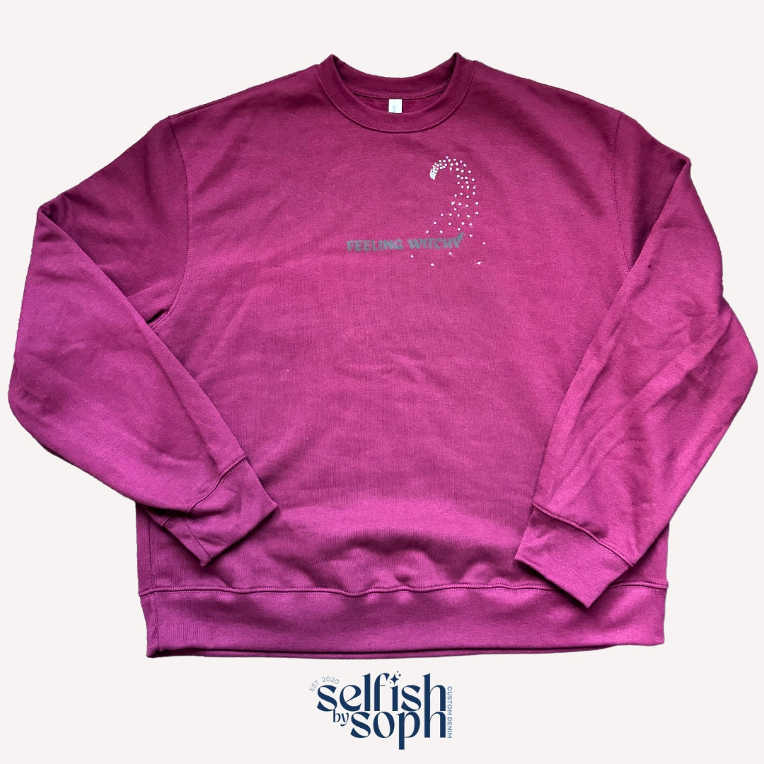 Feeling Witchy Maroon Crew Neck
