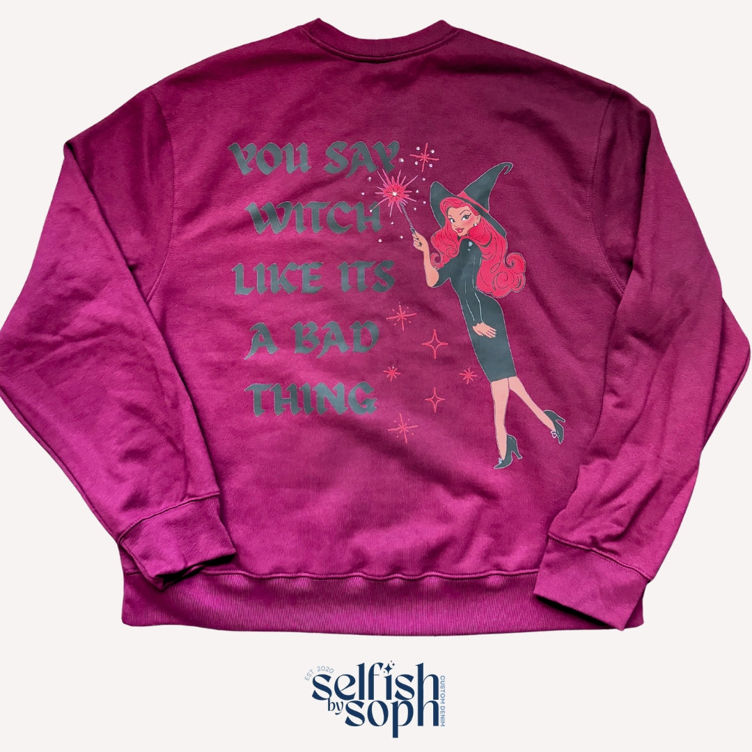 Feeling Witchy Maroon Crew Neck