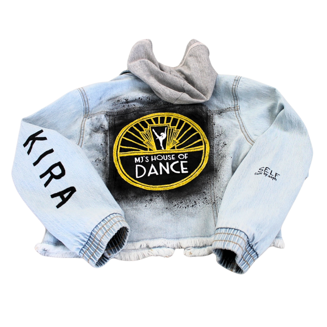 The MJ’s House of Dance Custom Hand Painted Children's Denim Jacket