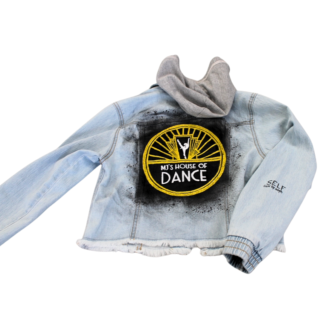 The MJ’s House of Dance Custom Hand Painted Children's Denim Jacket