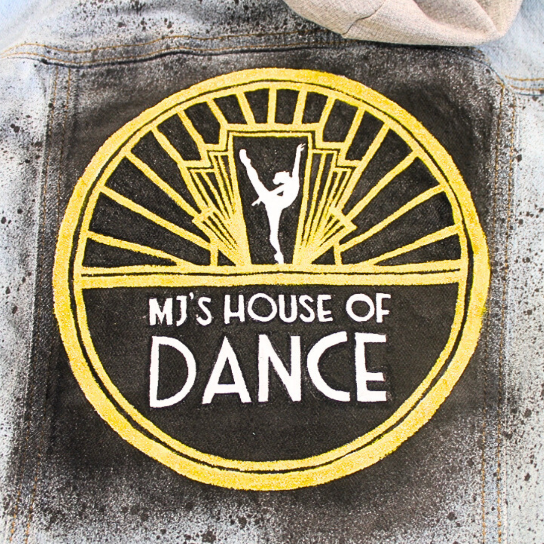 The MJ’s House of Dance Custom Hand Painted Children's Denim Jacket