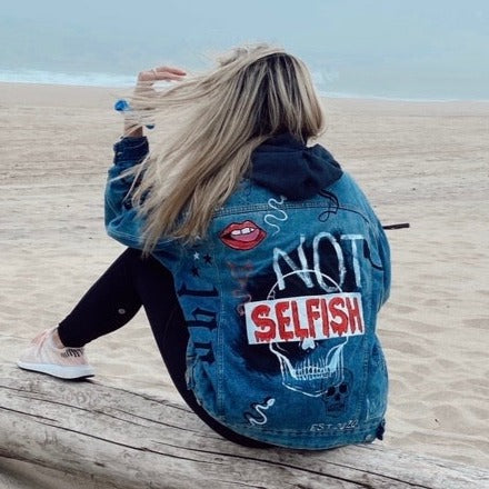 Design Your Own Custom Hand Painted Denim Jacket Deposit