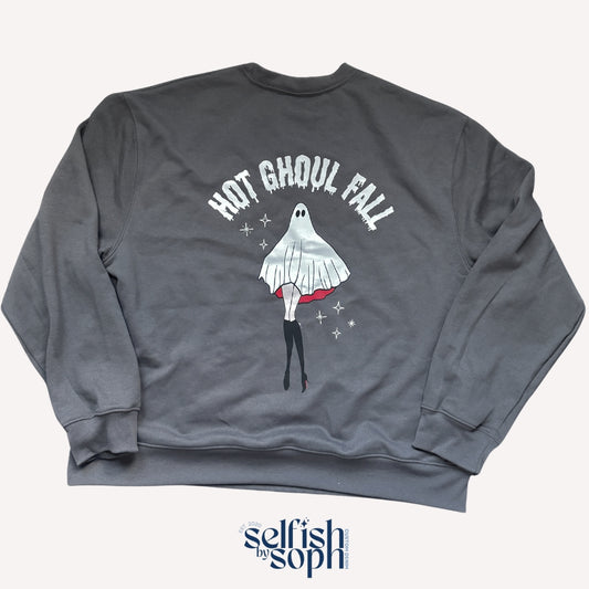 Hot Ghoul Fall Asphalt Crew Neck