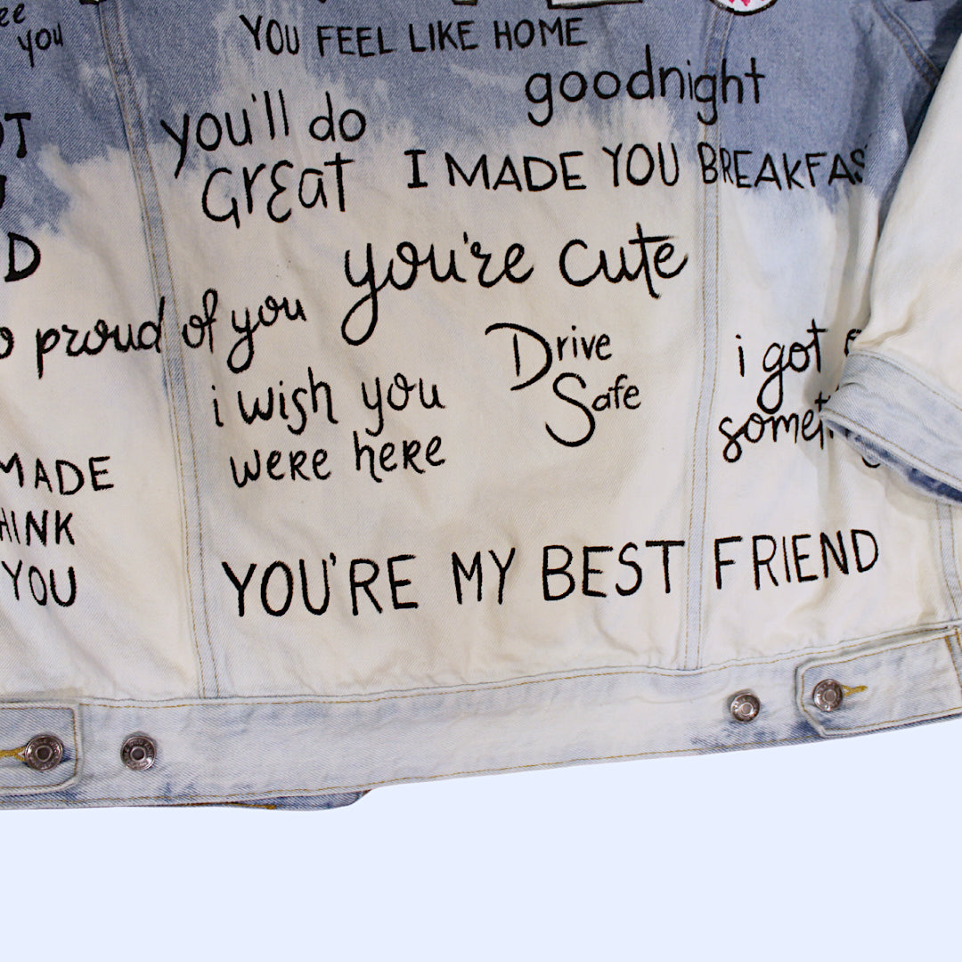 Ways to Say "I LOVE U" Denim Jacket
