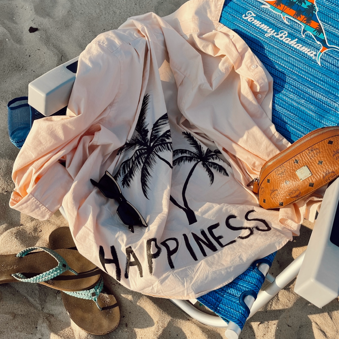 Happiness Button Down
