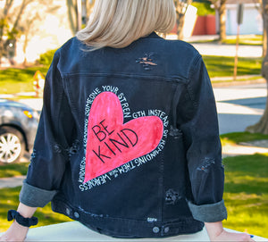 The Be Kind Women's Denim Jacket